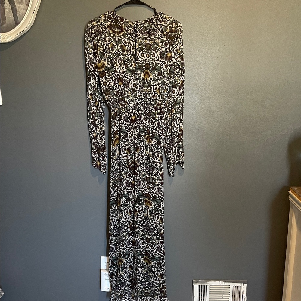 Zara Black and Brown Long Sleeve Dress